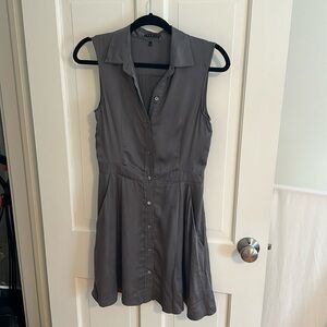 Silver silk Theory dress